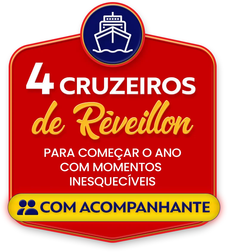 4 cruzeiros de Réveillon com acompanhante
